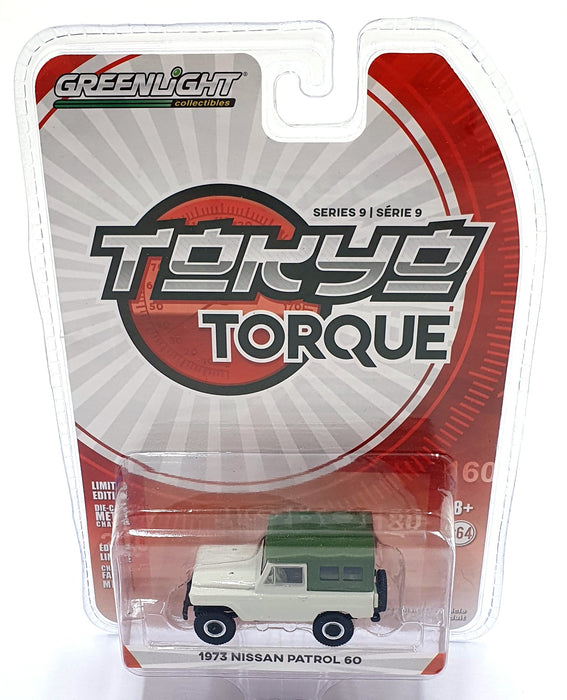 Greenlight 1/64 Scale 47070-D - 1973 Nissan Patrol 60 - White/Green