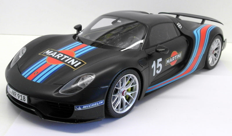 GT Spirit 1/12 Scale Resin - ZM084 Porsche 918 Spyder Martini Matt Black