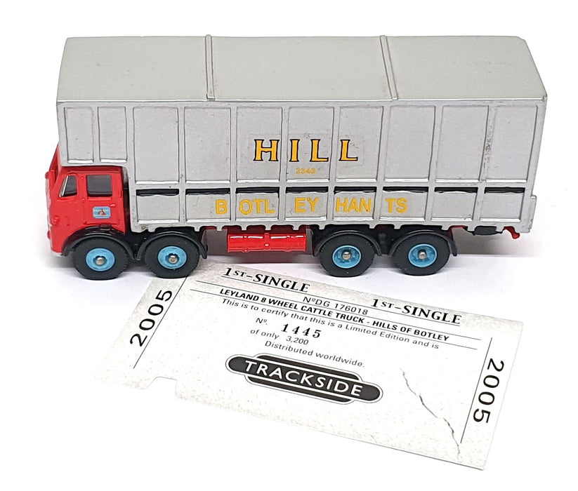 Lledo 1/76 Scale DG176018 - Leyland 8W Cattle Trck Hill Of Botley - Red/Silver