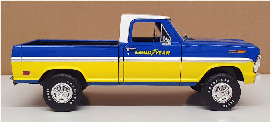 Greenlight 1/24 Scale 85073 - 1969 Ford F-100 Good Year - Blue/White/Yellow