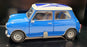 Solido 1/18 Scale Diecast 9277 - Austin Mini Cooper - Blue Scottish Flag Roof