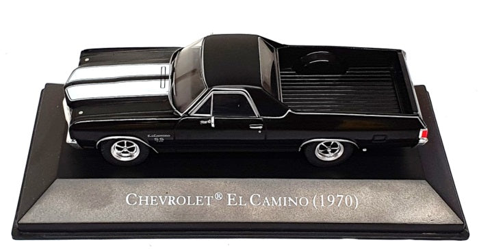 Altaya 1/43 Scale 16725S - 1970 Chevrolet El Camino Pick-Up Truck - Black/White