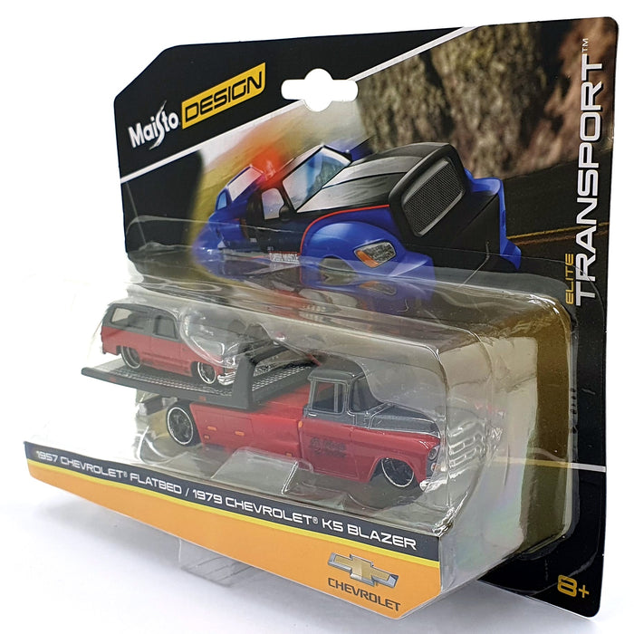 Maisto 1/64 Scale Diecast 15055 1957 Chevrolet Flat Bed/1979 K5 Blazer