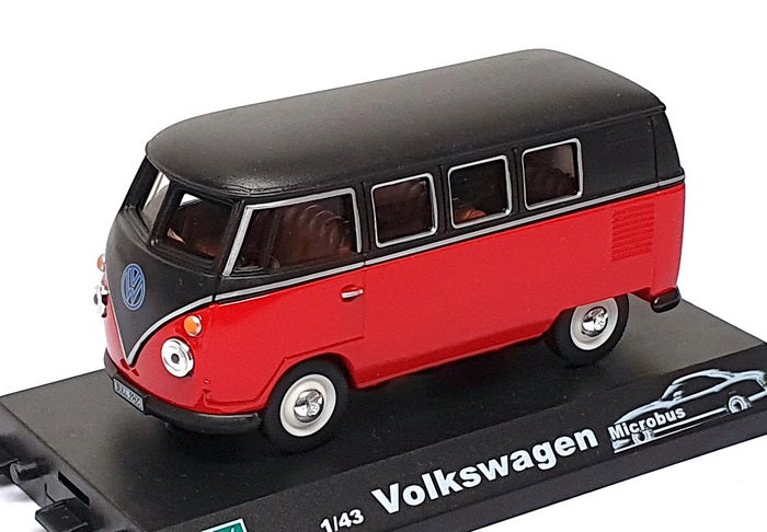 Cararama 1/43 Scale CARA04 - VW Volkswagen Microbus - Red/Black