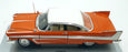 Ertl 1/18 Scale Diecast 33937 - 1958 Plymouth Belvedere - Orange/White