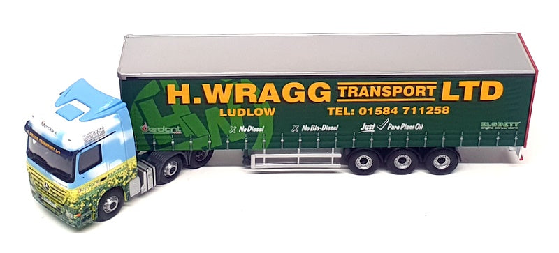 Corgi 1/50 Scale CC13822 - Mercedes Actros Eco Curtainside Truck H. Wragg Ltd