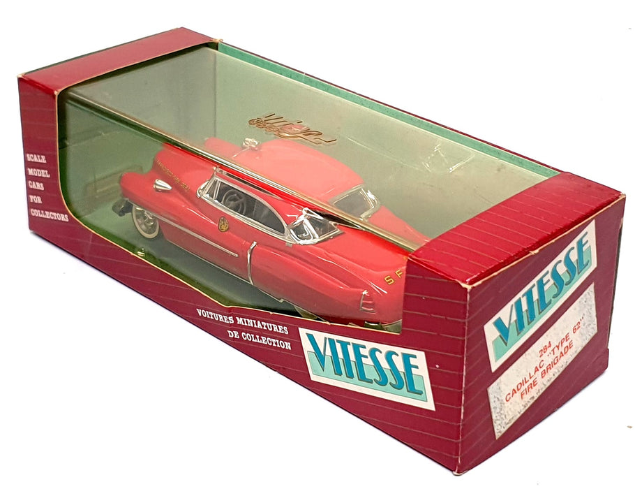 Vitesse 1/43 Scale 284 - Cadillac Type 62 San Francisco Fire Dept. - Red