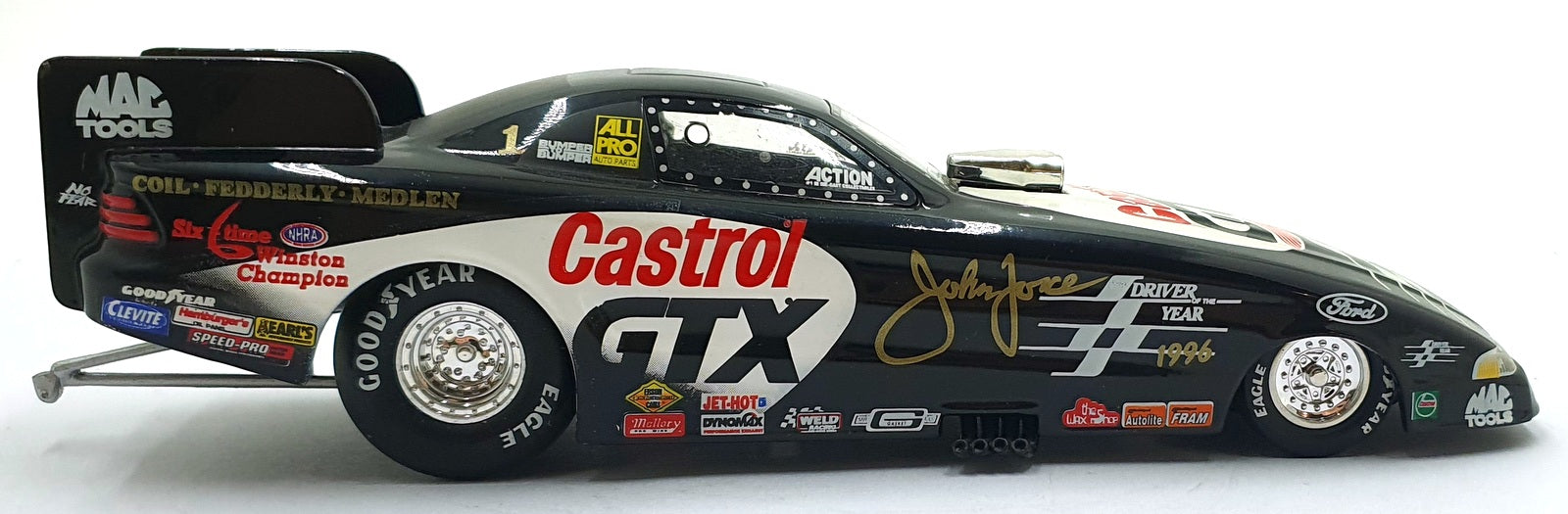 Action 1/24 Scale Diecast W249729254-1 - Mustang Funny Car Dragsters 1997 Force