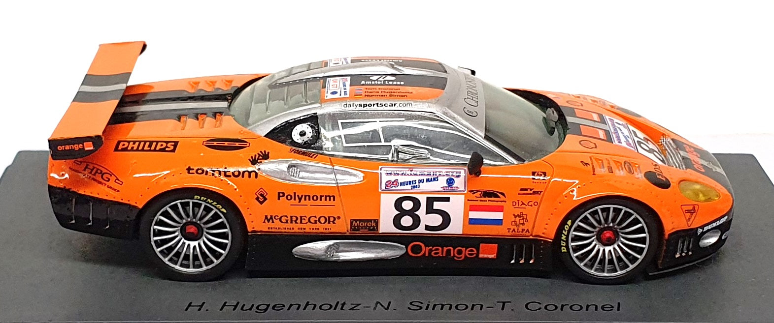 Replicars Spark 1/43 Scale REPSPY05 - Spyker C8 Double 12 #85 Le Mans 2003