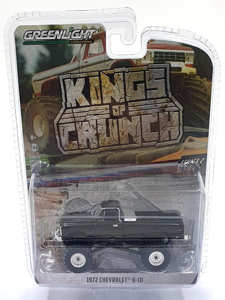 Greenlight 1/64 Scale 49020-F - 1972 Chevrolet K-10 - Black