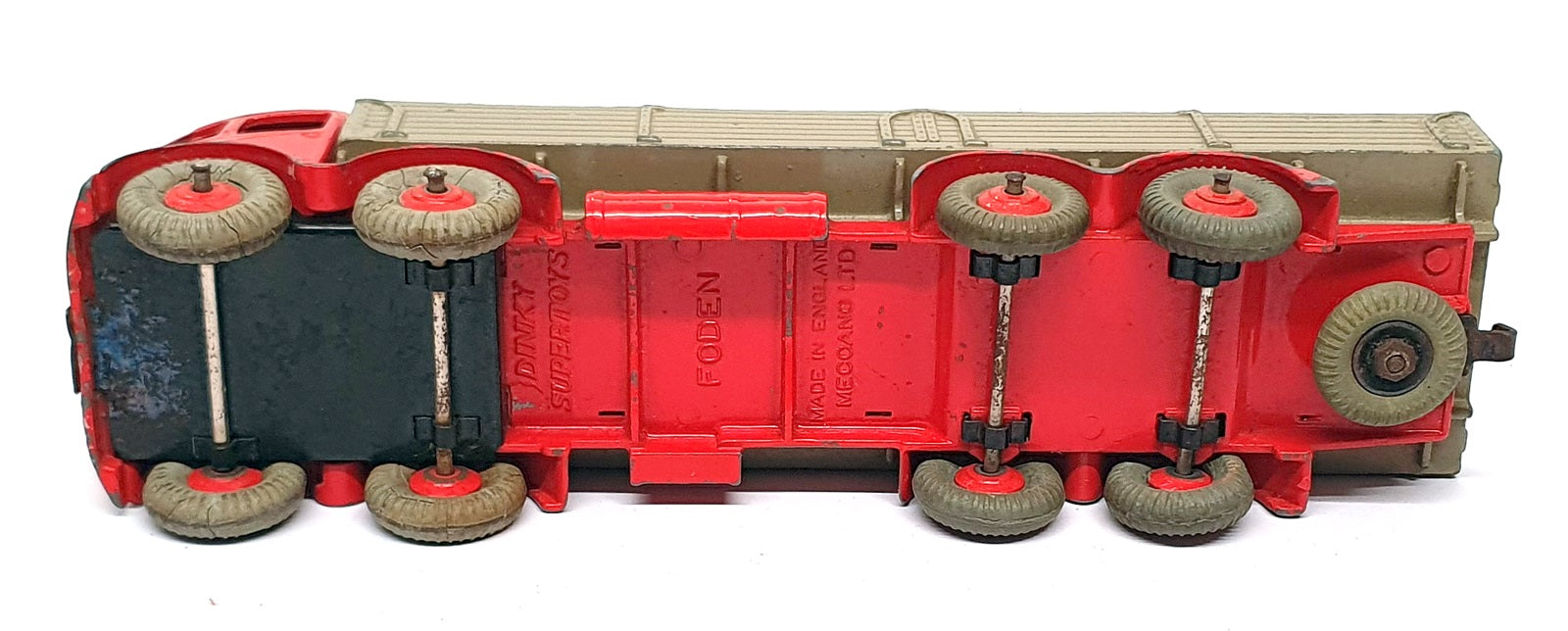 Dinky Supertoys Original Diecast 501 - Foden Diesel 8W Wagon - Red/Fawn