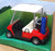 Welly 9.5cm Long Pull Back & Go 695277 - Golf Car - Red
