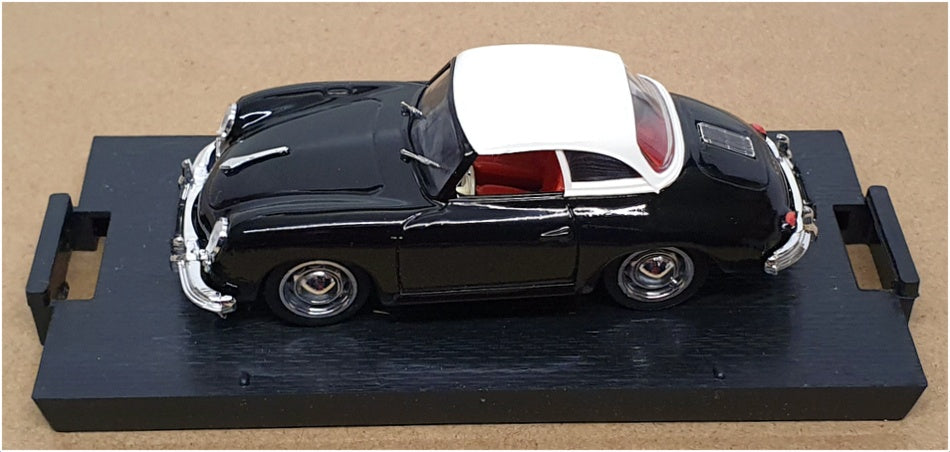 Brumm 1/43 Scale R314 - 1952 Porsche 356 H/Top Nero - Black/White Roof