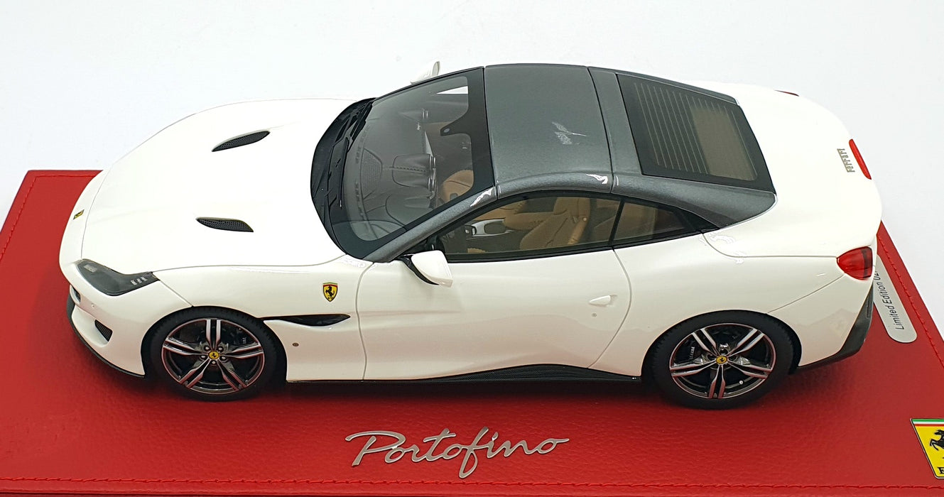 BBR 1/18 Scale Resin P18157AWF - Ferrari Portofino - Avus White/Grey