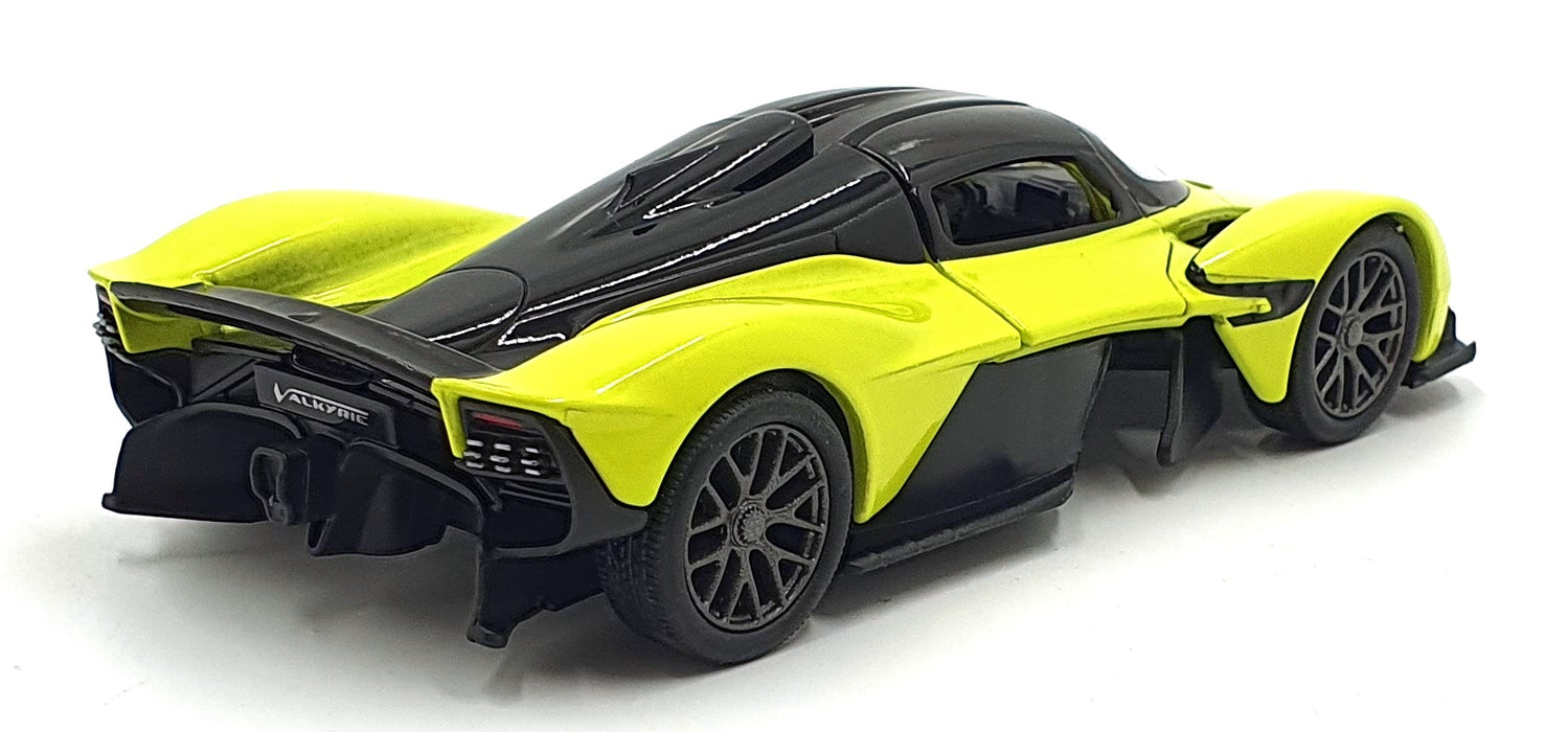 Kinsmart 1/36 Scale Pull Back & Go TY4257 - Aston Martin Valkyrie - Yellow