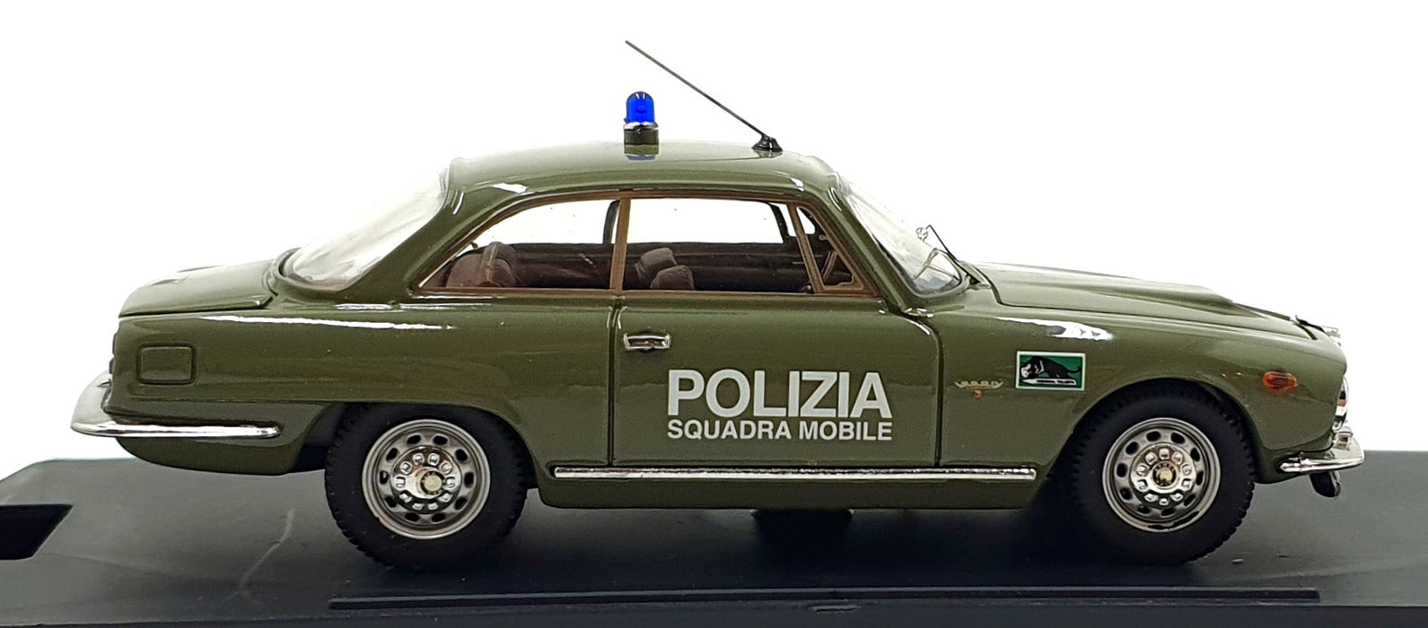 Bang 1/43 Scale 7259 - Alfa Romeo 2600 Sprint Polizia Squadra Mobile - Green