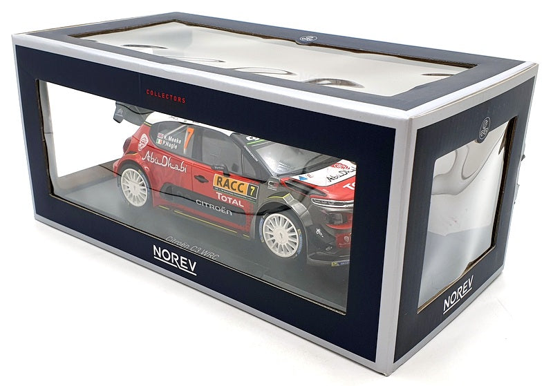 Norev 1/18 Scale Diecast 181634 Citroen C3 WRC 2017 #7 K.Meeke Catalunya