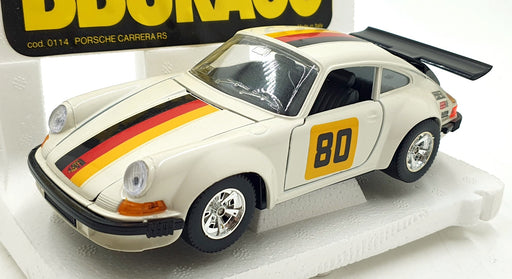 Burago 1/24 Scale Diecast 0114 - Porsche Carrera RS #80 - White