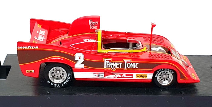 Brumm 1/43 Scale R282 - Alfa Romeo 33SC 12 #2 500Km Monza 1977 1st V. Brambilla