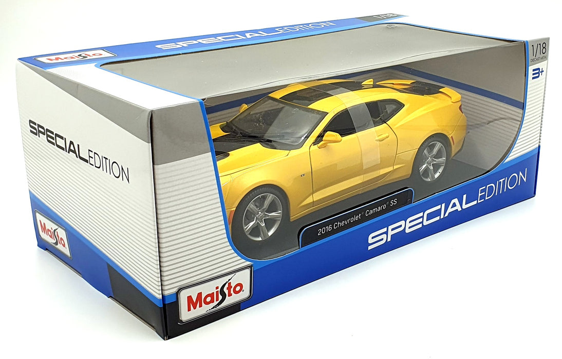 Maisto 1/18 Scale Diecast 31689 - 2016 Chevrolet Camaro SS - Yellow