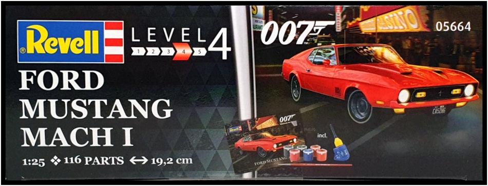 Revell 1/25 Scale Kit 05664 - Ford Mustang Mach I Bond 007 Diamonds Are Forever