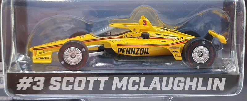 Greenlight 1/64 Scale 11564 NTT Indycar Series #3 S. McLaughlin - Blue/Yellow