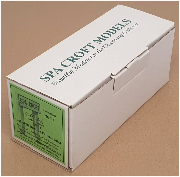 Spa Croft Models 1/43 Scale SPC14 - 1945-48 Humber Pullman Mk1 - Black/Green