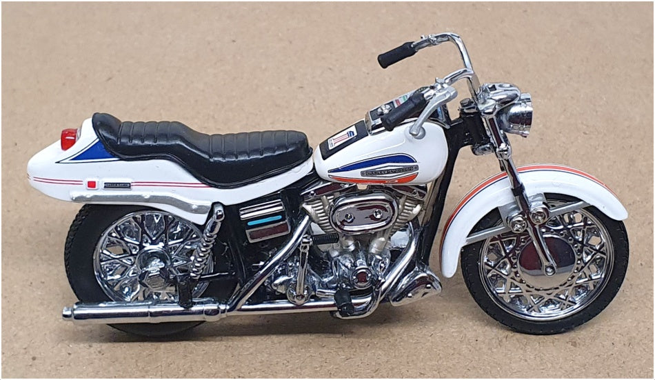 Franklin Mint 1/24 Scale B11WC30 - 1971 Harley Davidson Super Glide - White