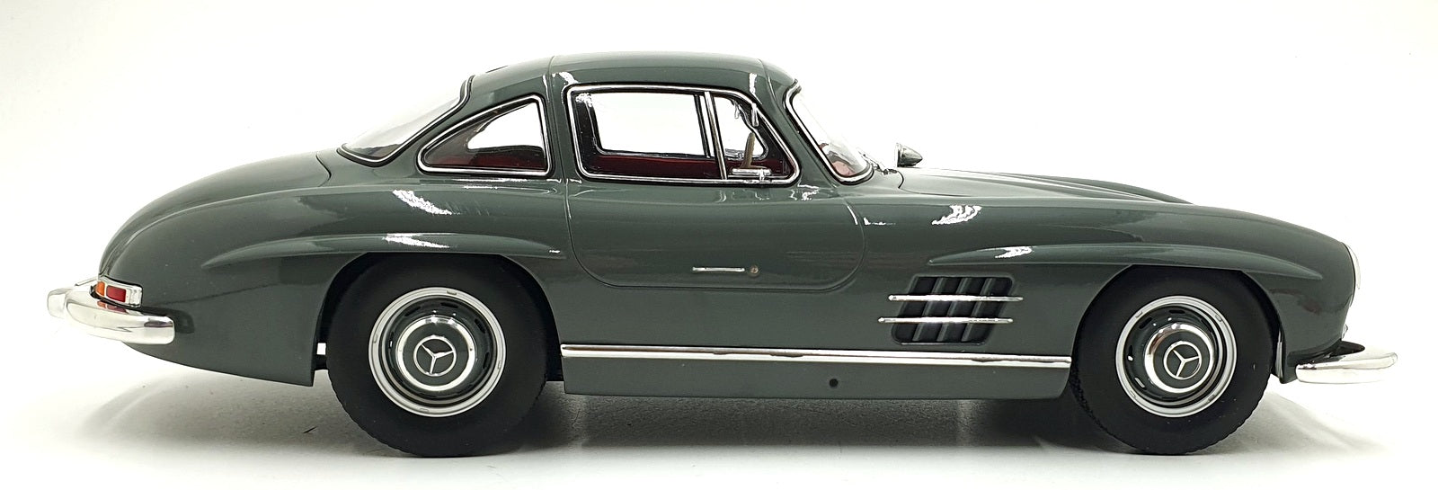 Norev 1/12 Scale Diecast Model 123852 - 1954 Mercedes 300 SL - Graphite Grey