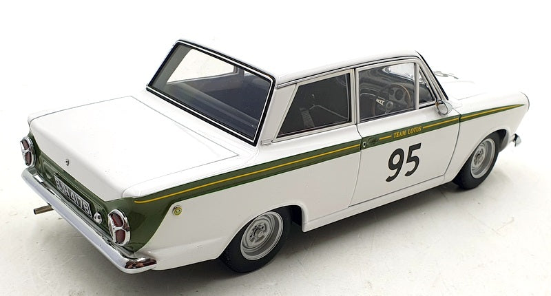Autoart 1/18 Scale Diecast 75331 - Lotus Cortina Mk1 #95 Goodwood White / Green