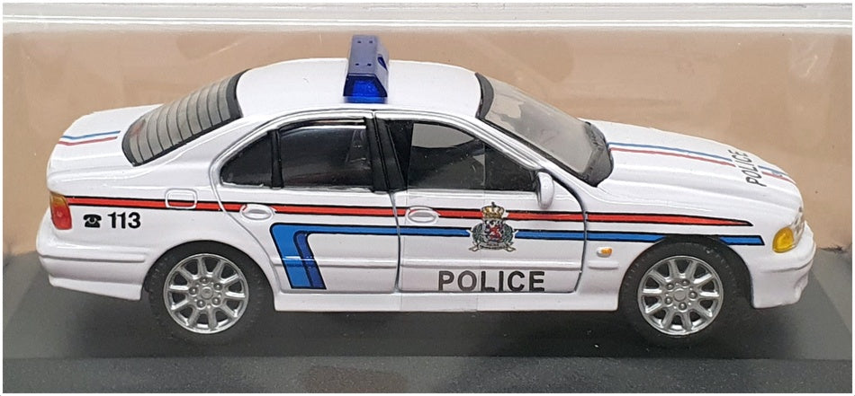 Altaya 1/43 Scale 29324B - 2001 BMW 530 Luxembourg Police Car - White