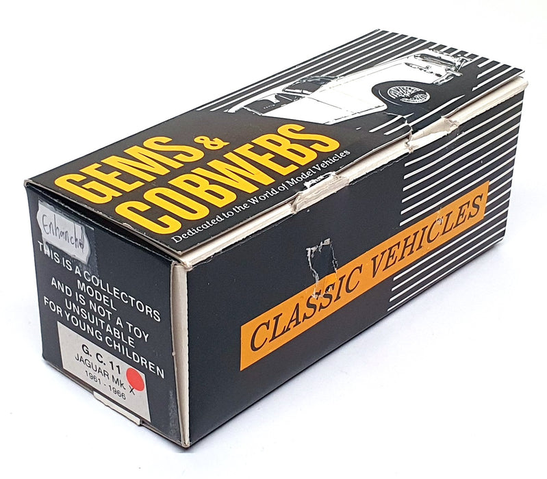 Gems & Cobwebs 1/43 Scale GC11 - 1961-66 Jaguar MkX - Maroon ENHANCED