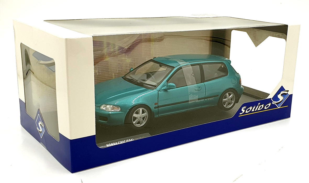 Solido 1/18 Scale Diecast S1810405 - 1991 Honda Civic (EG6) Aztec - Met. Green