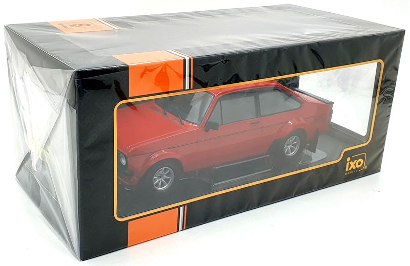 Ixo 1/18 Scale Diecast 18CMC103B - Ford Escort MKII RS 2000 1977 - Red