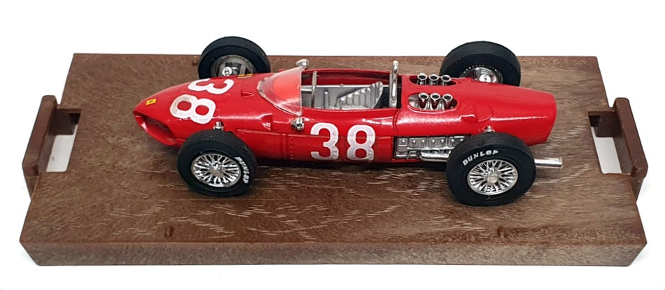 Brumm 1/43 Scale R124 - F1 Ferrari 156 #38 Monaco GP 1961 P.Hill - Red