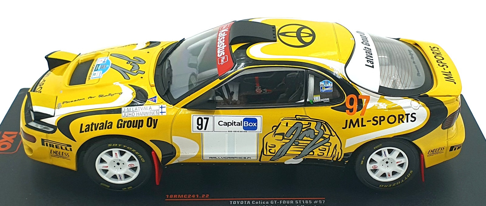 IXO 1/18 Scale 18RMC241.22 - Toyota Celica GT-Four ST 185 #97 Artic Rally 2024