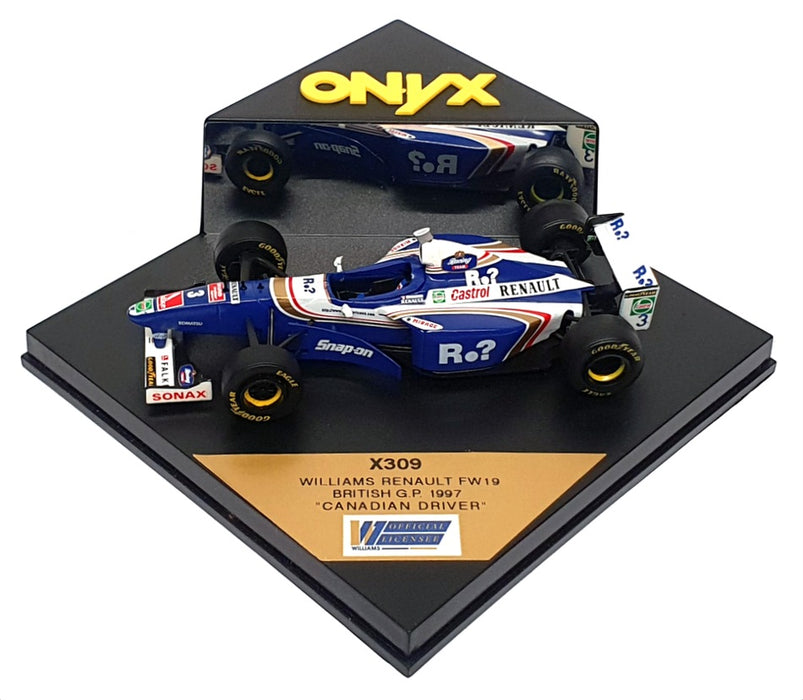 Onyx 1/43 Scale X309 - F1 Williams Renault FW19 British GP 1997 Canadian Driver