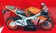 NewRay 1/6 Scale 49073 - Honda CBR1000RR 2009 Repsol Motorbike - Orange/Red