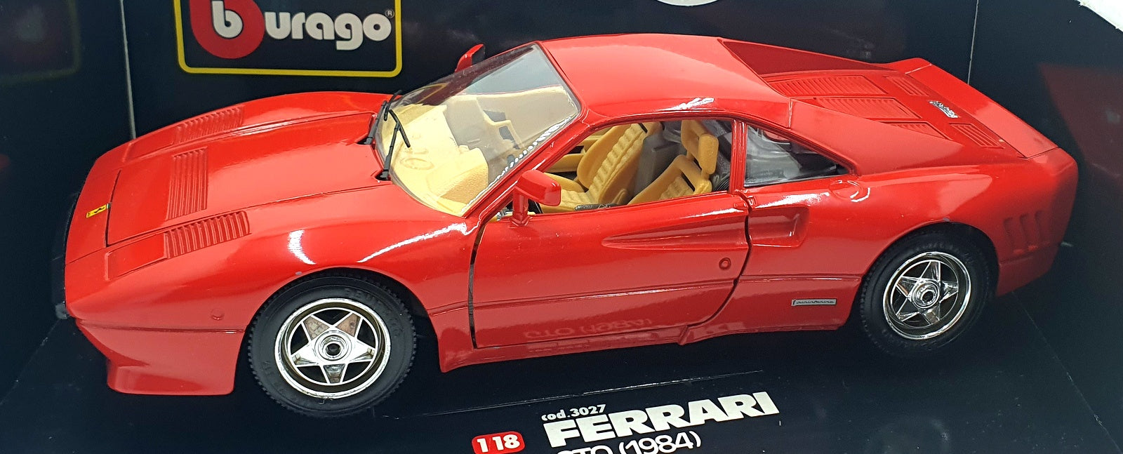 Burago 1/18 Scale Diecast 3027 - 1984 Ferrari GTO - Red