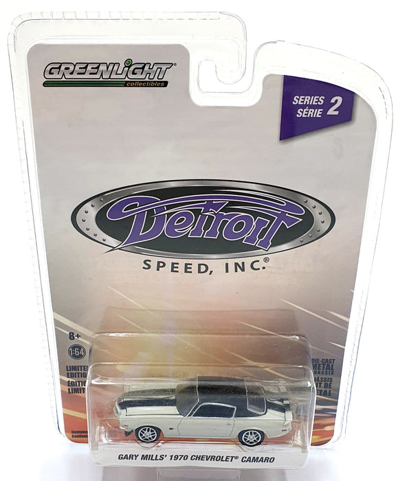 Greenlight 1/64 Scale 39070-C - 1970 Chevrolet Camaro Gary Mills' - Grey/Black