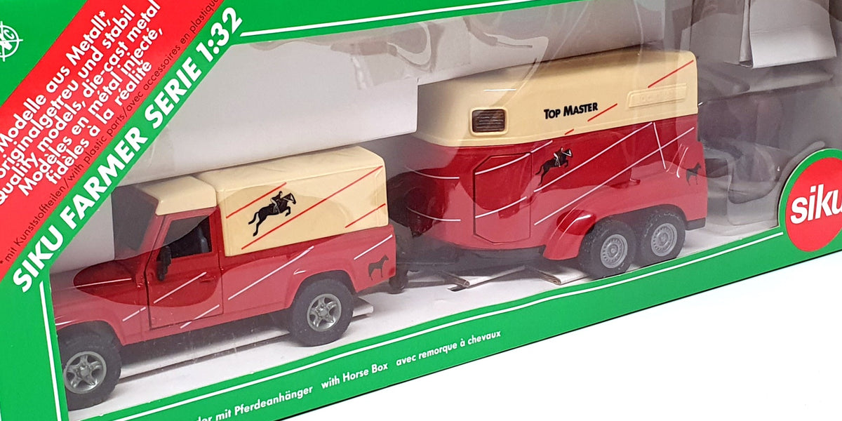 siku 1/32 ファーマー 3758 ランドローバー＋馬用トレーラー(馬付) siku 1/32 ファーマー 3758 ランドローバー＋馬用トレーラー(馬付