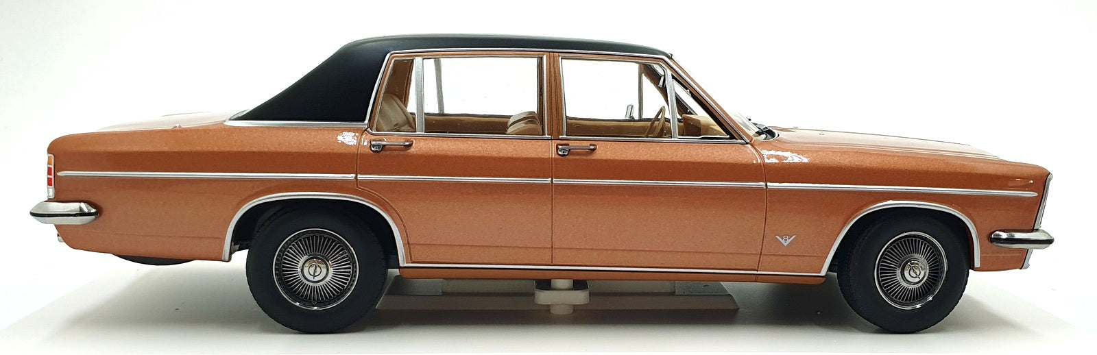 Norev 1/18 Scale Diecast 183689 - 1969 Opel Diplomat V8 - Met. Copper/Red