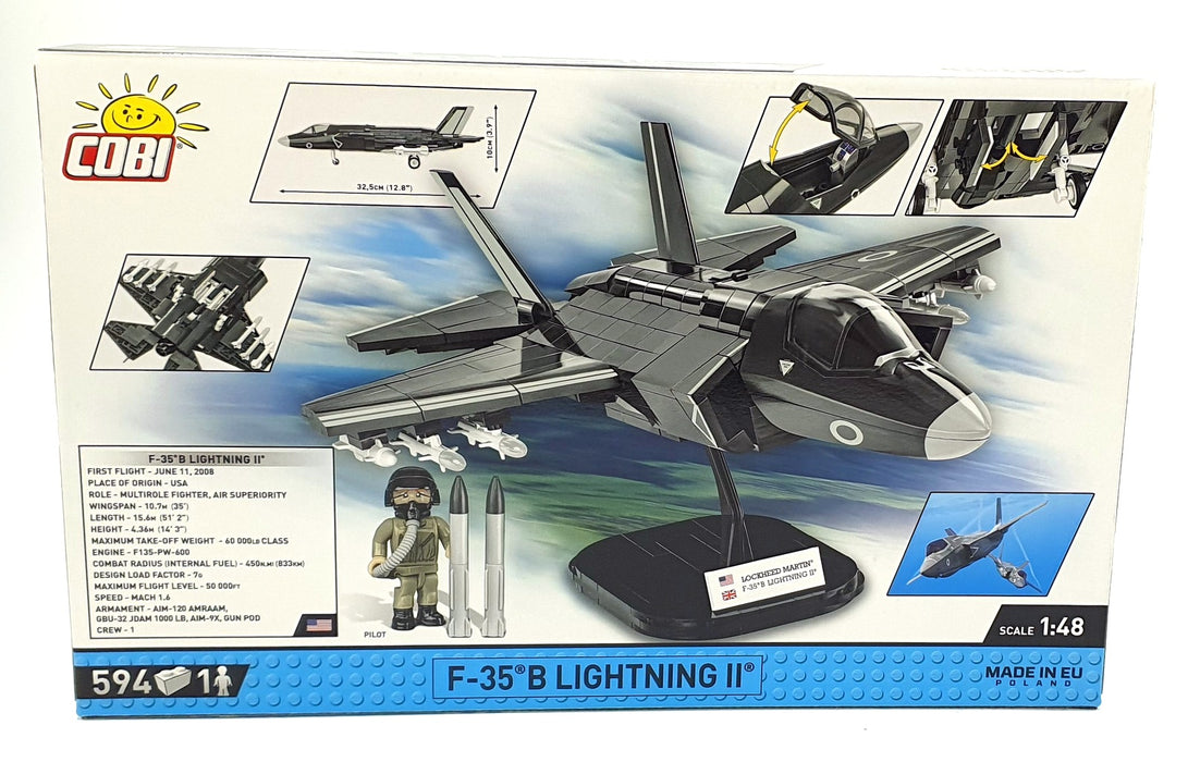 Cobi Bricks 1/48 Scale 5830 - F-35 B Lightning II Aircraft - USA