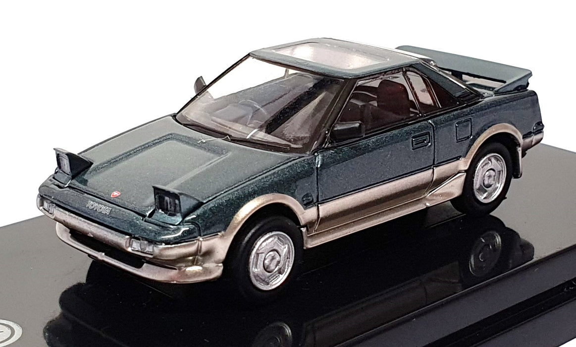 Paragon 1/64 Scale PA-65368 - 1985 Toyota MR2 Mk1 - Green/Gold
