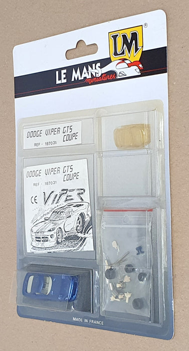 LM Le Mans Miniatures 1/87 Scale Kit 187031 - Dodge Viper GTS Coupe - Blue