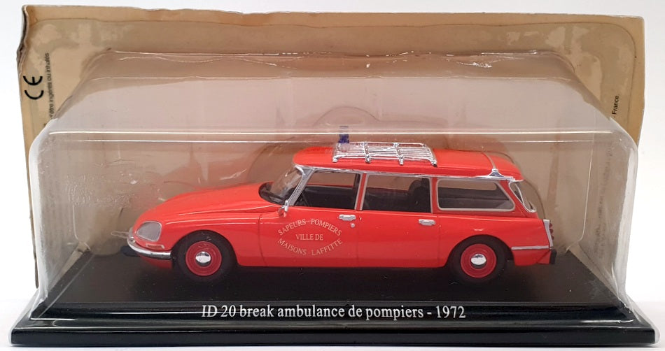 Atlas Editions 1/43 Scale 6164/502 - 1972 Citroen ID 20 Break Ambulance - Red