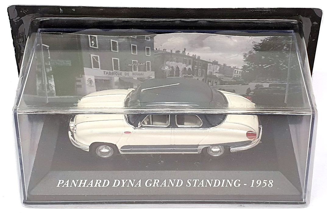 Altaya 1/43 Scale 17825A - 1958 Panhard Dyna Grand Standing - Off White/Blue