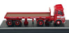 Oxford Diecast 1/76 Scale 76LV002 - ERF LV Flatbed Trailer Carnation - Red/White