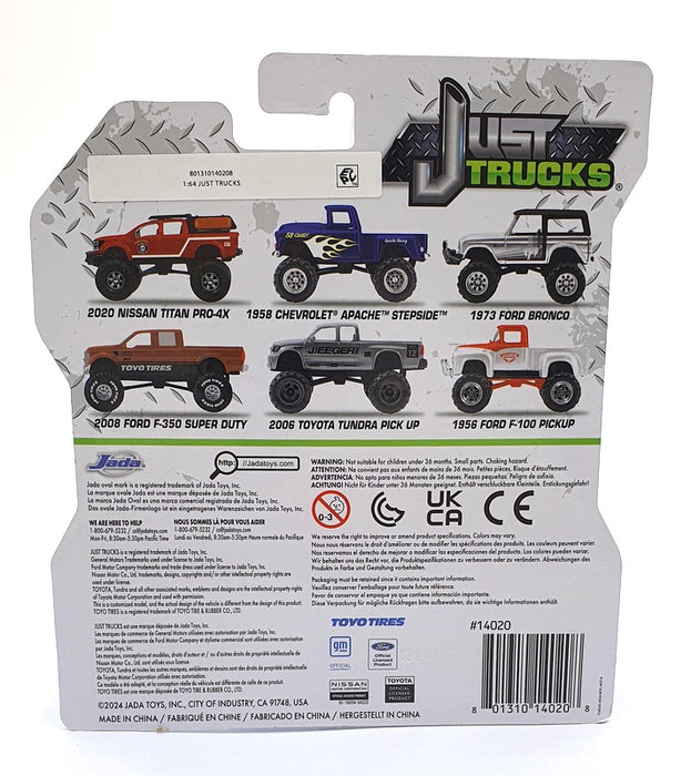 Jada Just Trucks 1/64 Scale 14020 - 2006 Nissan Titan Pro-4X - Red/Black