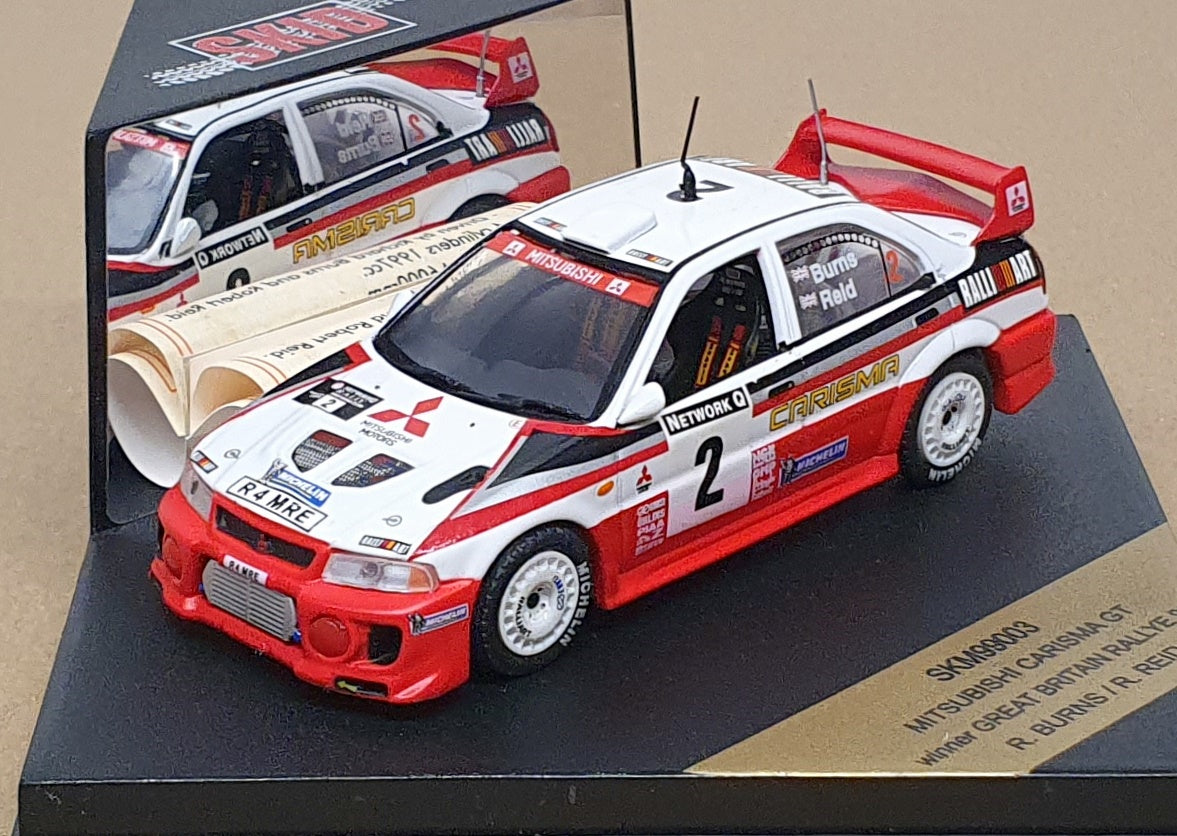 Skid 1/43 Scale SKM99003 Mitsubishi Carisma GT #2 Winner Gt. Britain Rally 1999